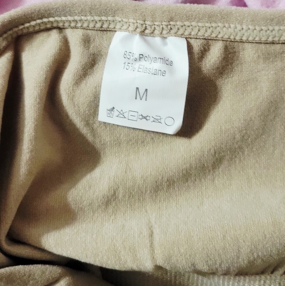 Beige Ribbed Bodysuit - Picture 4 of 4